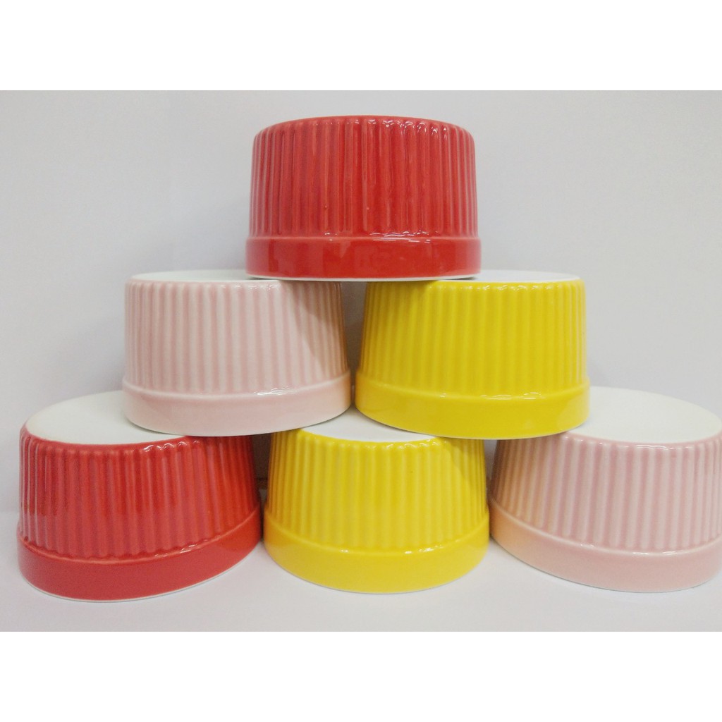 Cốc/Khuôn sứ ramekin làm bánh cỡ nhỏ các màu