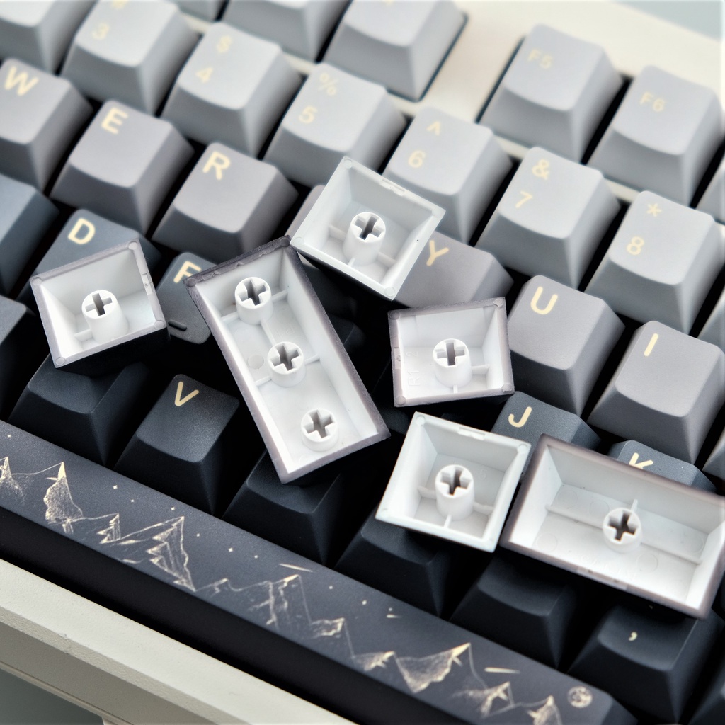 Bộ 129 Phím PBT Cho Máy Tính Bảng Mạch Điện Tử Nhuộm Màu Tương Thích ANSI Layout Cho Gateron Kailh Cherry MX TTC