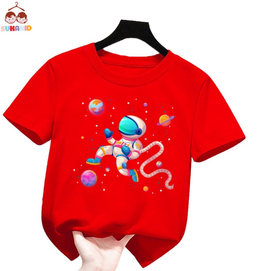 (giá sỉ ) Áo thun hình phi hành gia ngôi sao vũ trụ cho Bé trai và gái.áo cho bé từ 6kg-30kg.AL59.
