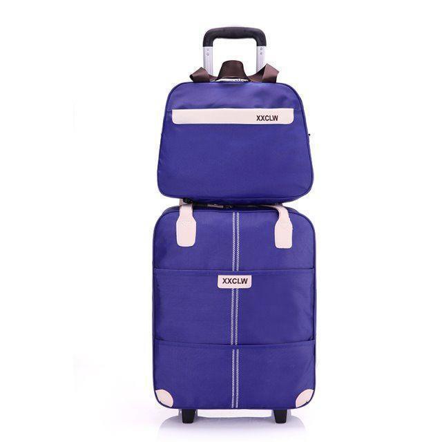 Hộp đựng xe đẩy bằng vải Oxford vali chống thấm nước hai bánh, có sức chứa lớn, túi hành lý ký gửi
