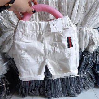 Quần kaki lửng wax rách