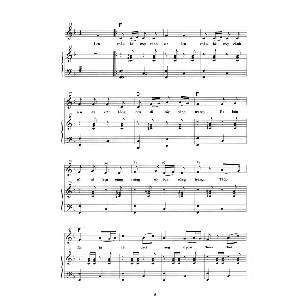 [ Sách ] Thực Hành Đệm Piano - Chủ Đề : Ca Khúc Thiếu Nhi (Phần 2)