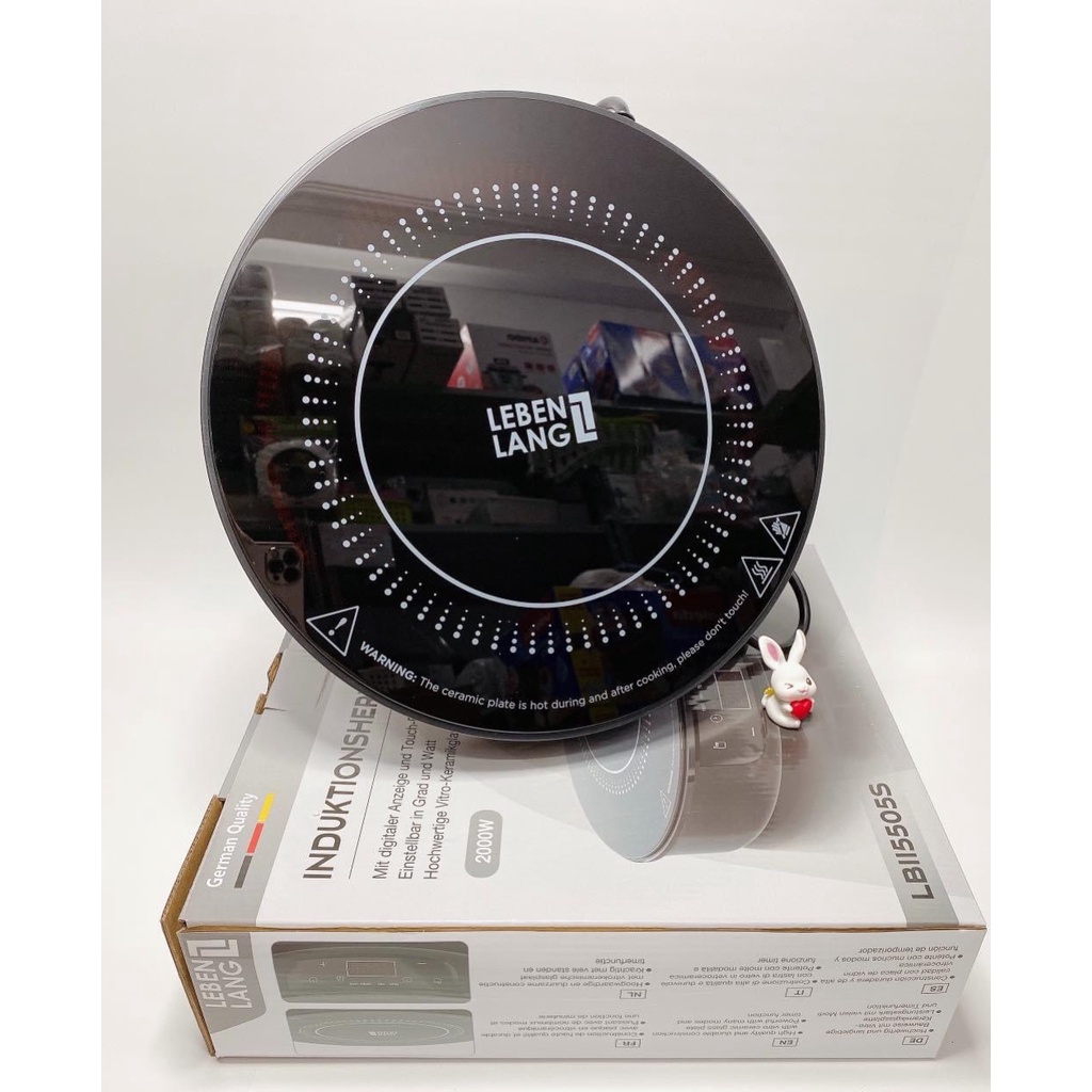 Bếp từ đơn LEBENLANG LBII5505 công suất 2000W mặt kính chịu lực, hẹn giờ, cài đặt thời gian bảo hành 24 tháng