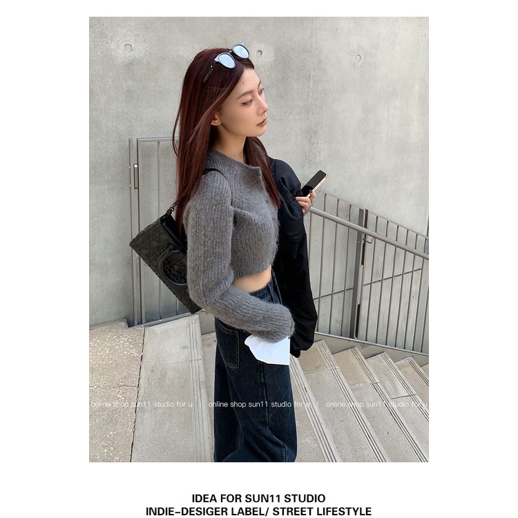 Áo Khoác Cardigan Dệt Kim Cổ Tròn Màu Trắng Thời Trang 2022 Mới Cho Nữ