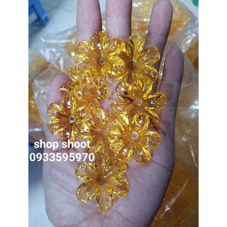 hoa pha lê 6 cánh đúc( 100 gram)