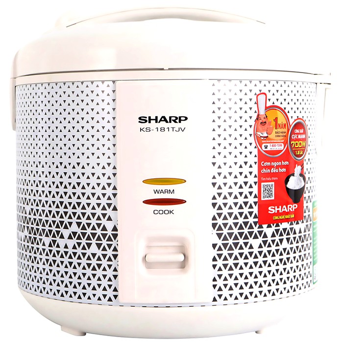 Nồi cơm điện nắp gài Sharp KS-181TJV 1.8L