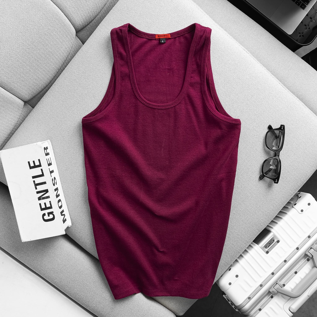 Áo Ba Lổ Thun Gân Form Slim Fit Thích Hợp Tập Gym