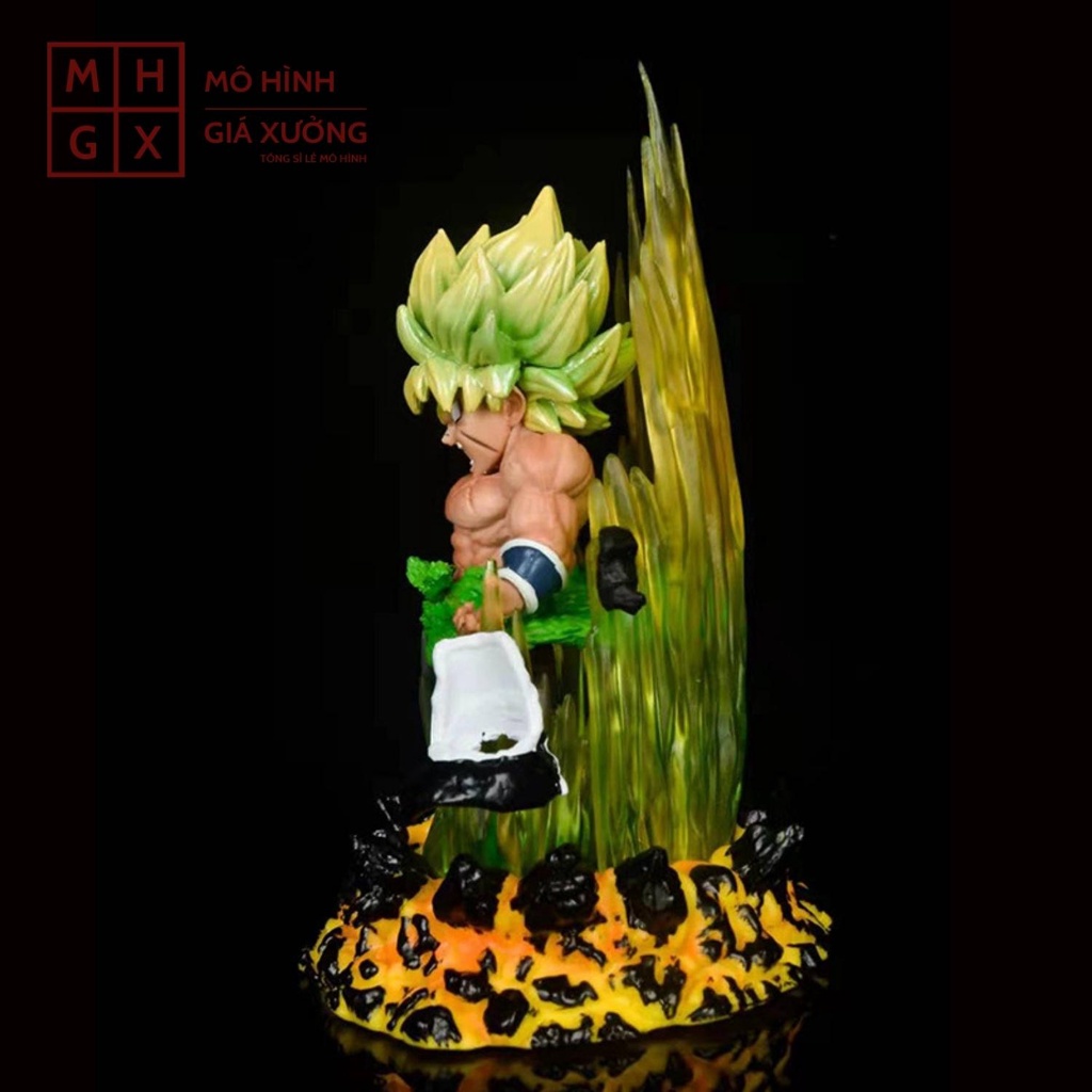 Mô hình Dragon Ball Broly Super Saiyan Có Đèn Led  - Cao 14cm mô hình figure 7 viên ngọc rồng giá xưởng