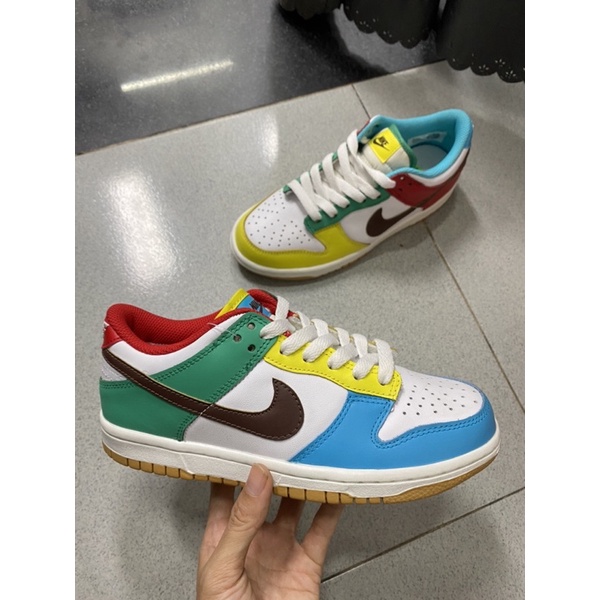 [Bao check chính hãng] Giày Nike Dunk nhiều màu Multi Color cổ thấp real
