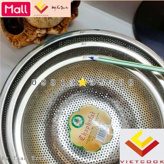 Rá inox 304 thaphafac ft vietcook size 20, 23, 26, 29, 32 cm rá, rổ inox vo gạo inox 304