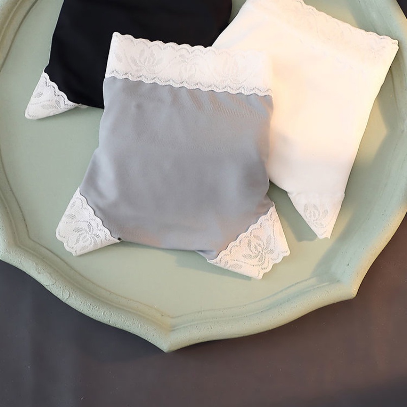 Quần Lót cotton Lụa Lạnh Không Đường May Kháng Khuẩn Lưng Vừa Nâng Hông Kiểu Nhật Bản Cho Nữ