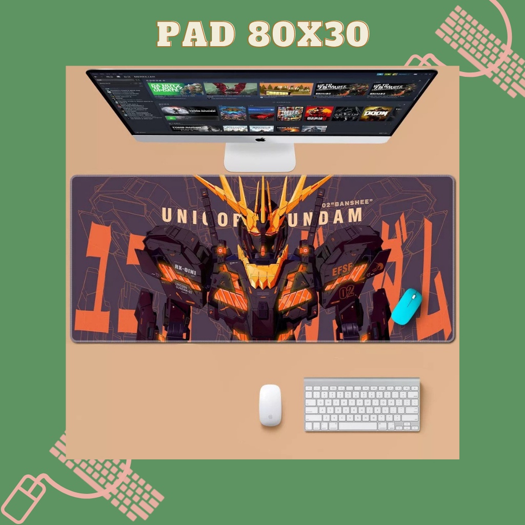 Lót chuột cỡ lớn 80x30, 90x40, 40x45 dày, mẫu in đẹp mắt