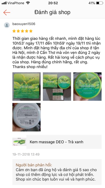 Kem Massage Mặt Trà Xanh DEOPROCE Hàn Quốc 300g Kem Matxa Cho Da Dầu Dùng Trong Spa, Thẩm Mỹ Viện Huyền Trang