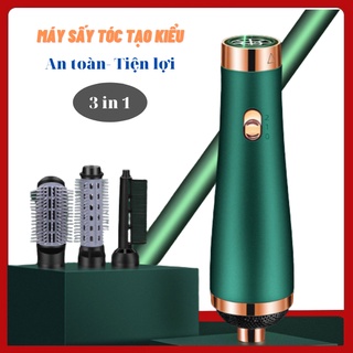 Máy Sấy Tóc Tạo Kiểu Đa Năng 4 Trong 1, Công Suất Lớn,Ko Gây Hư Tổn, Tặng Kèm 3 Đầu Uốn