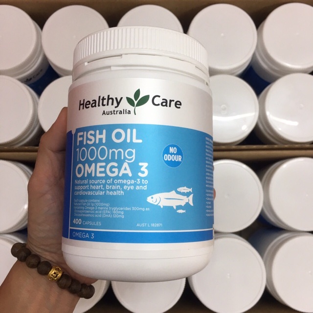 (hàng auth-date 2022)Viên uống dầu cá fish oil healthy care omega 3 -1000mg của úc