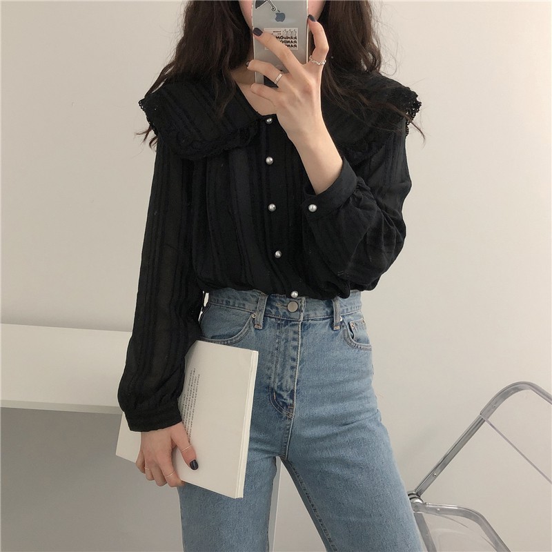 Áo sơ mi cổ bèo