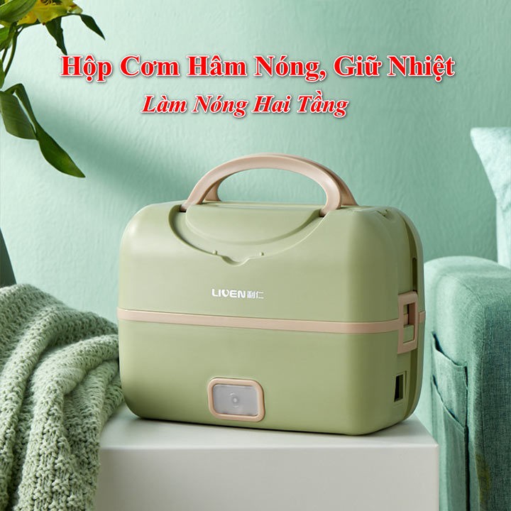 Hộp cơm cắm điện giữ nhiệt, hấp đồ ăn tiện lợi siêu đẹp Liven FH18