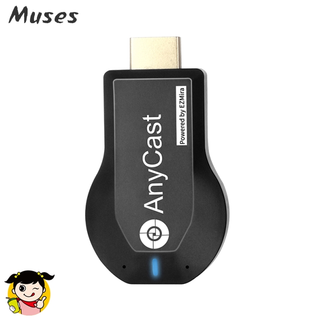 Muse07 Dongle thu tín hiệu TV không dây có kết nối WIFI cho AnyCast M2 Plus/Airplay 1080P HDMI TV