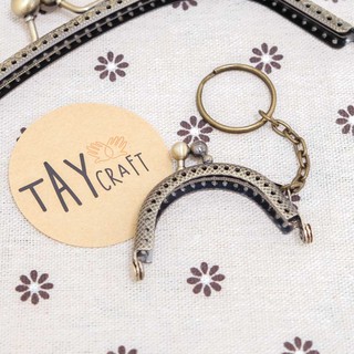 Khung túi sắt mini 5cm có móc khóa