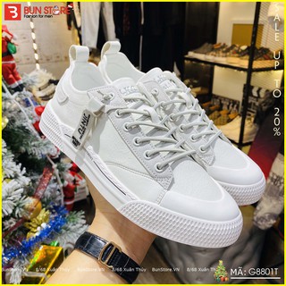 Giày Nam cao cấp Bun Store - Giày da Sneaker trẻ trung, phong cách G8801