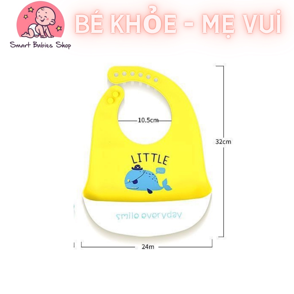 Yếm máng ăn dặm Silicone