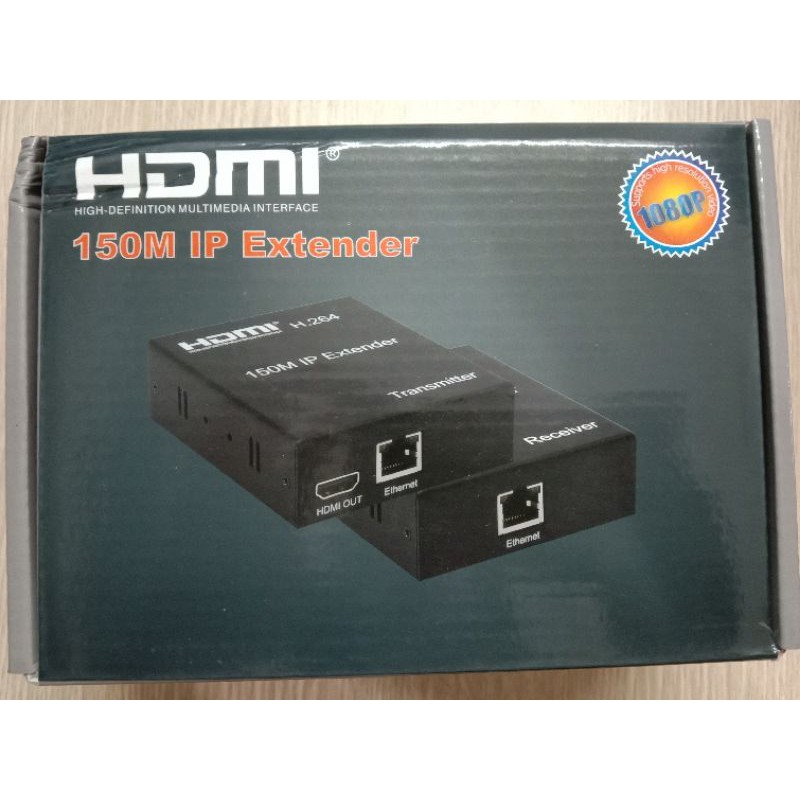 {HOT SALE} Bộ kéo dài HDMI qua cáp mạng Lan 150m - SẴN HÀNG