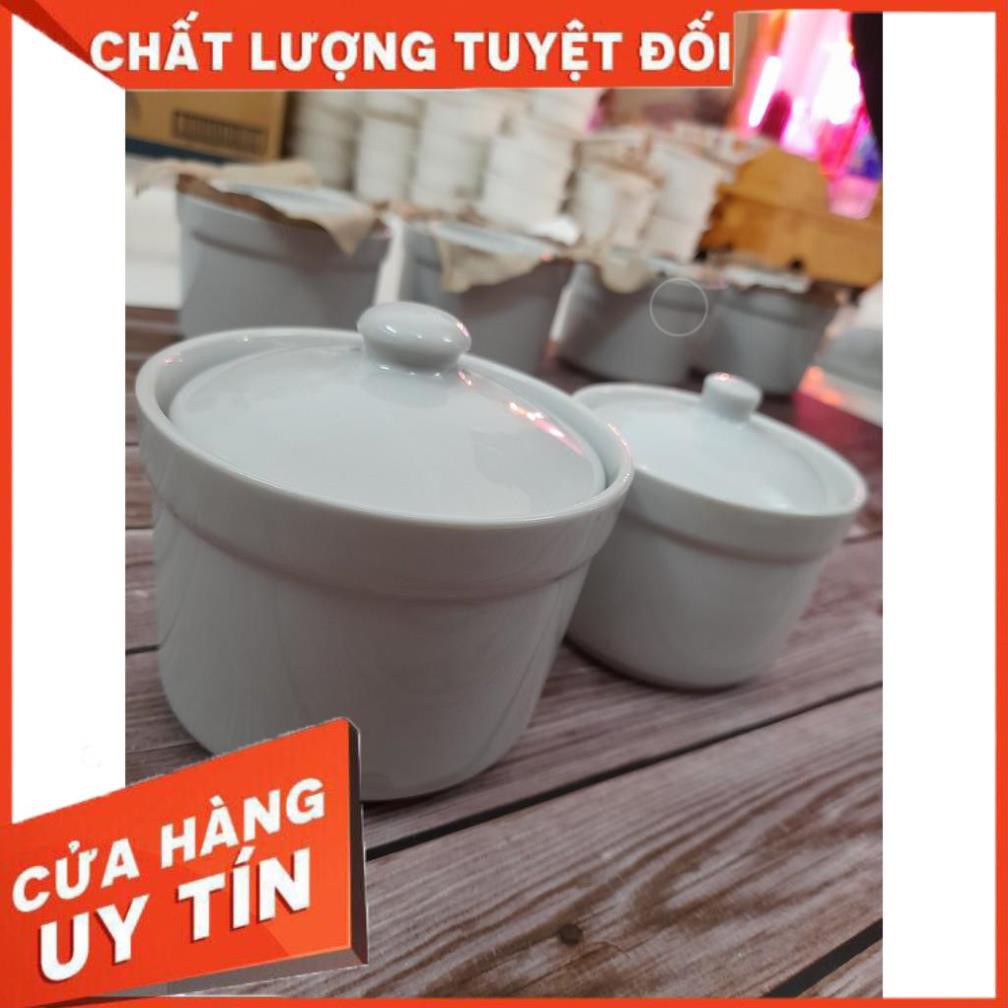 [SIÊU RẺ]  Thố Chưng Yến - Thố Sứ Việt Nam _ Dung tích 250ml, 300ml