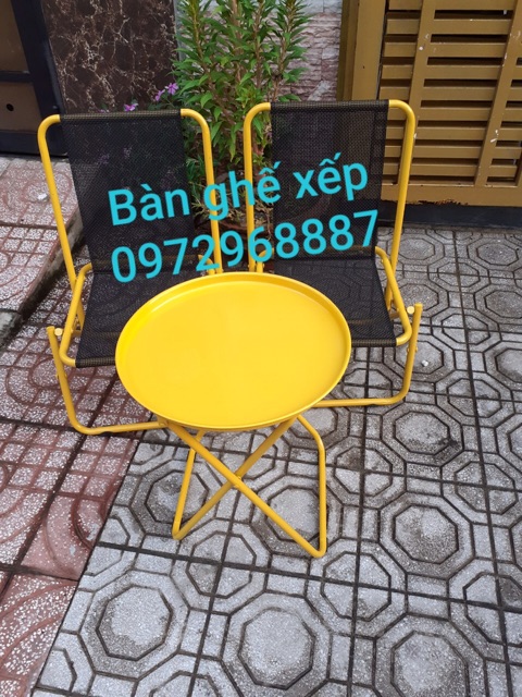 Ghế cafe xếp lưng thấp