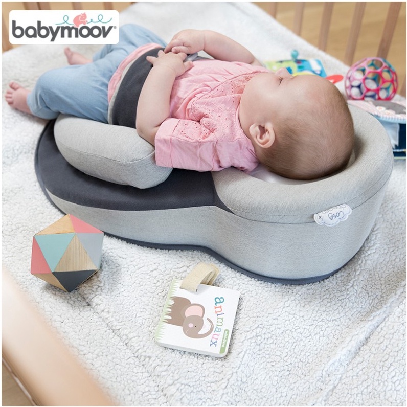 [Mã MKBC13 giảm 80k đơn 1 triệu] Đệm ngủ đúng tư thế và chống trào ngược Babymoov Plus có đai