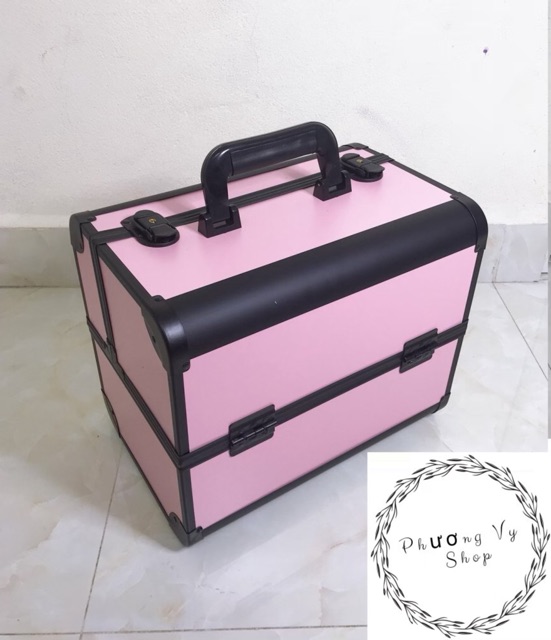 Cốp nhôm size 33x23x29cm có ngăn để mực, để sơn(hàng sẵn)