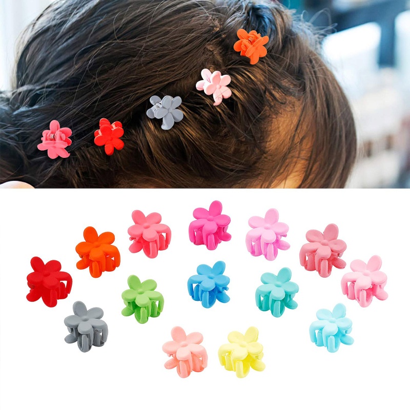 Set 50 Kẹp Tóc Càng Cua Mini Nhiều Màu Sắc Cho Bé
