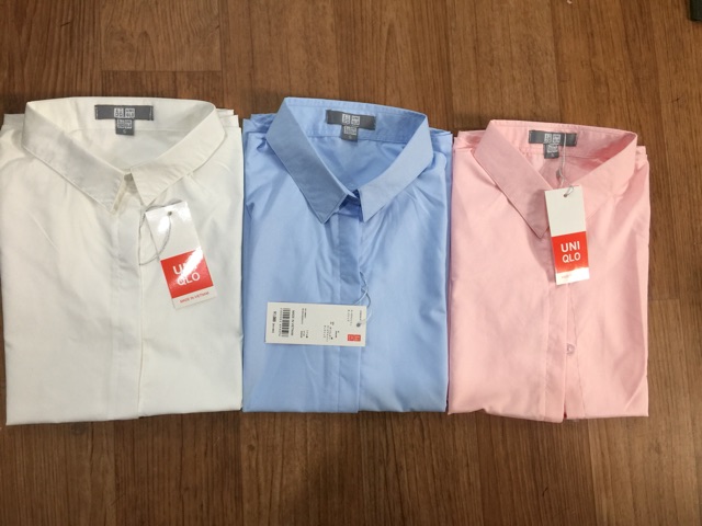 Sơ mi cộc tay công sở hàng vnxk sz s m l chất thô lụa k nhăn nhàu
