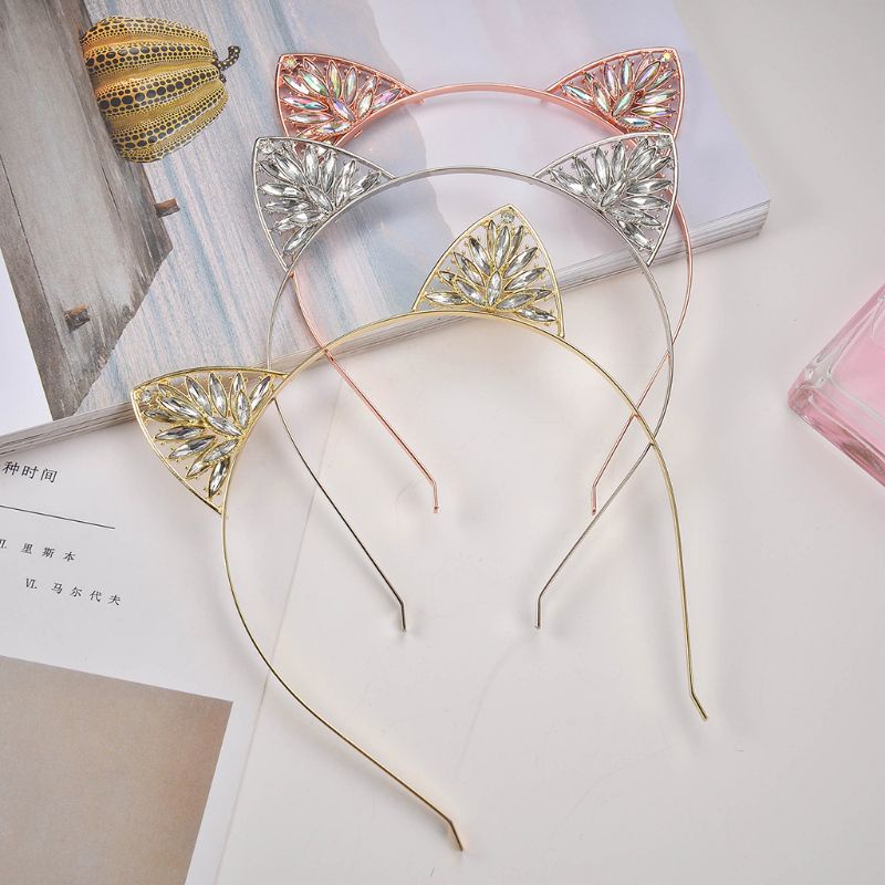 Flgo Băng Đô Cài Tóc Đính Đá Lấp Lánh Sang Trọng Trang Trí Tiệc Cưới / Giáng Sinh