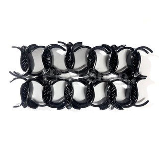 SỈ LÔ 12 KẸP TÓC 3 CHẤU MÀU ĐEN LOẠI BÓNG / KẸP CÀNG CUA 3 CHẤU / GẮP TÓC ( Ảnh thật tự chụp)