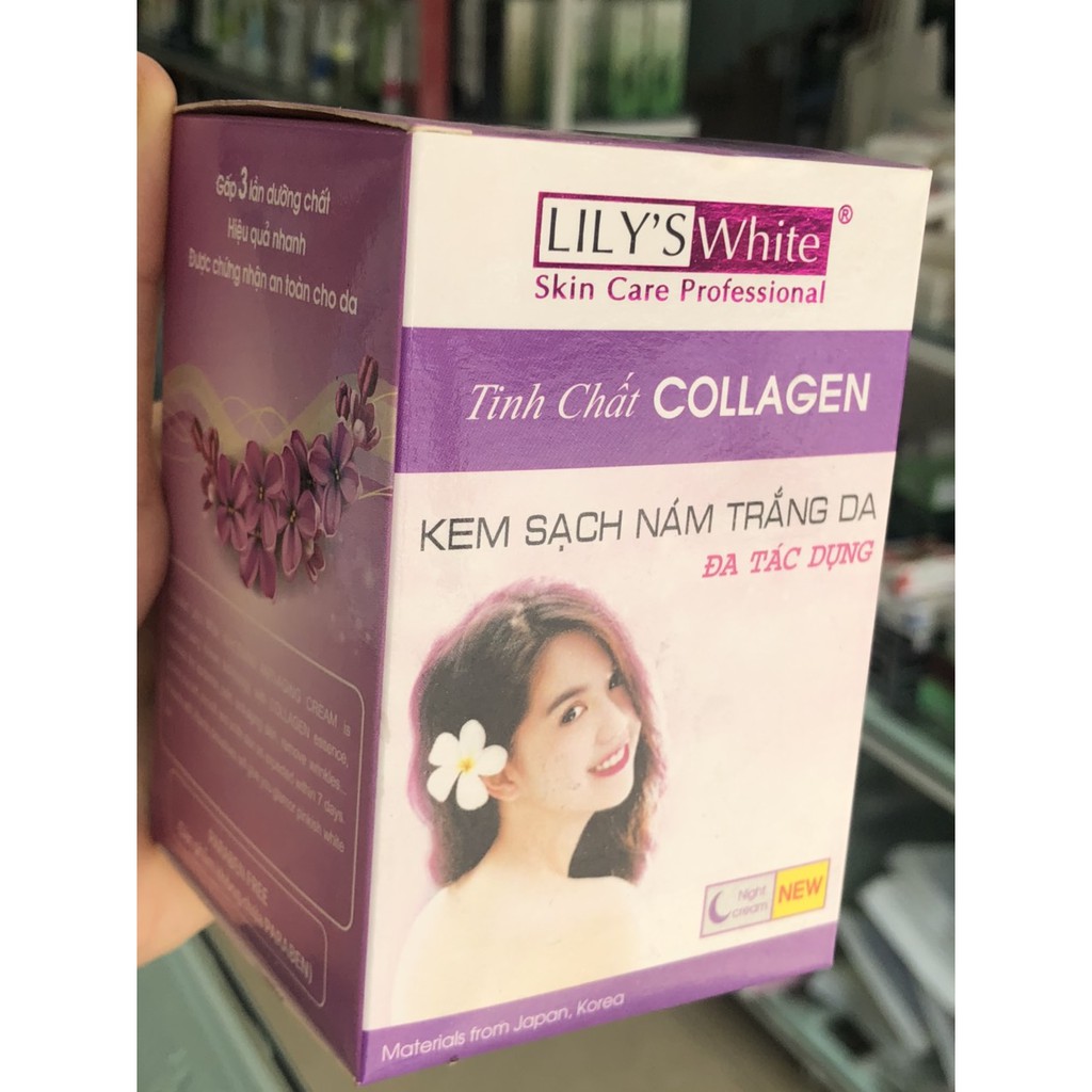 Kem sạch Nám Lily's White Collagen 25gr