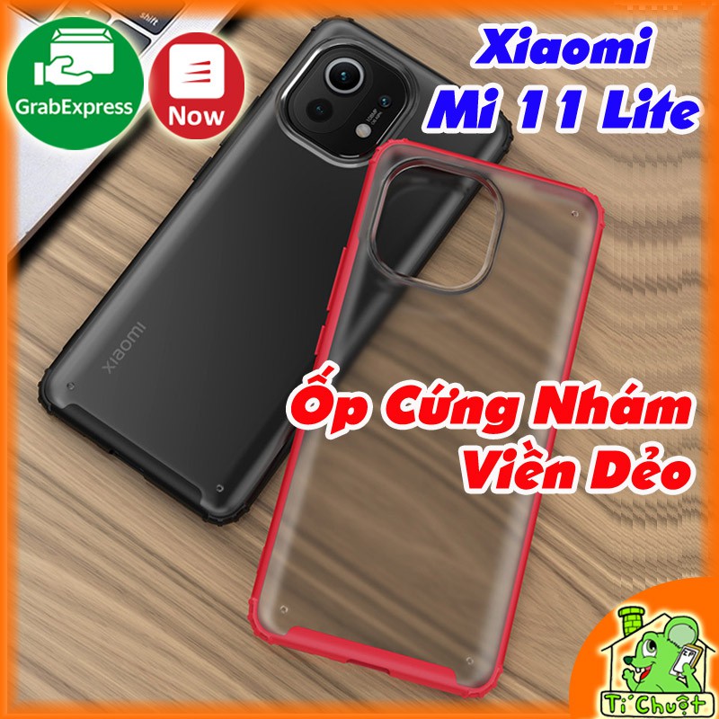 [Ảnh Thật] Ốp Lưng Xiaomi Mi 11 Lite Cứng Nhám Viền Dẻo Màu Chống Sốc