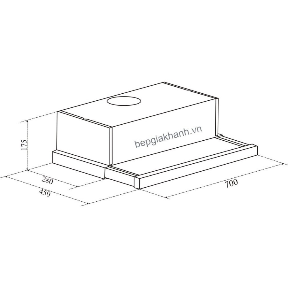 MÁY HÚT MÙI ÂM TỦ 70CM FASTER SYP 7003 Hàng chính hãng