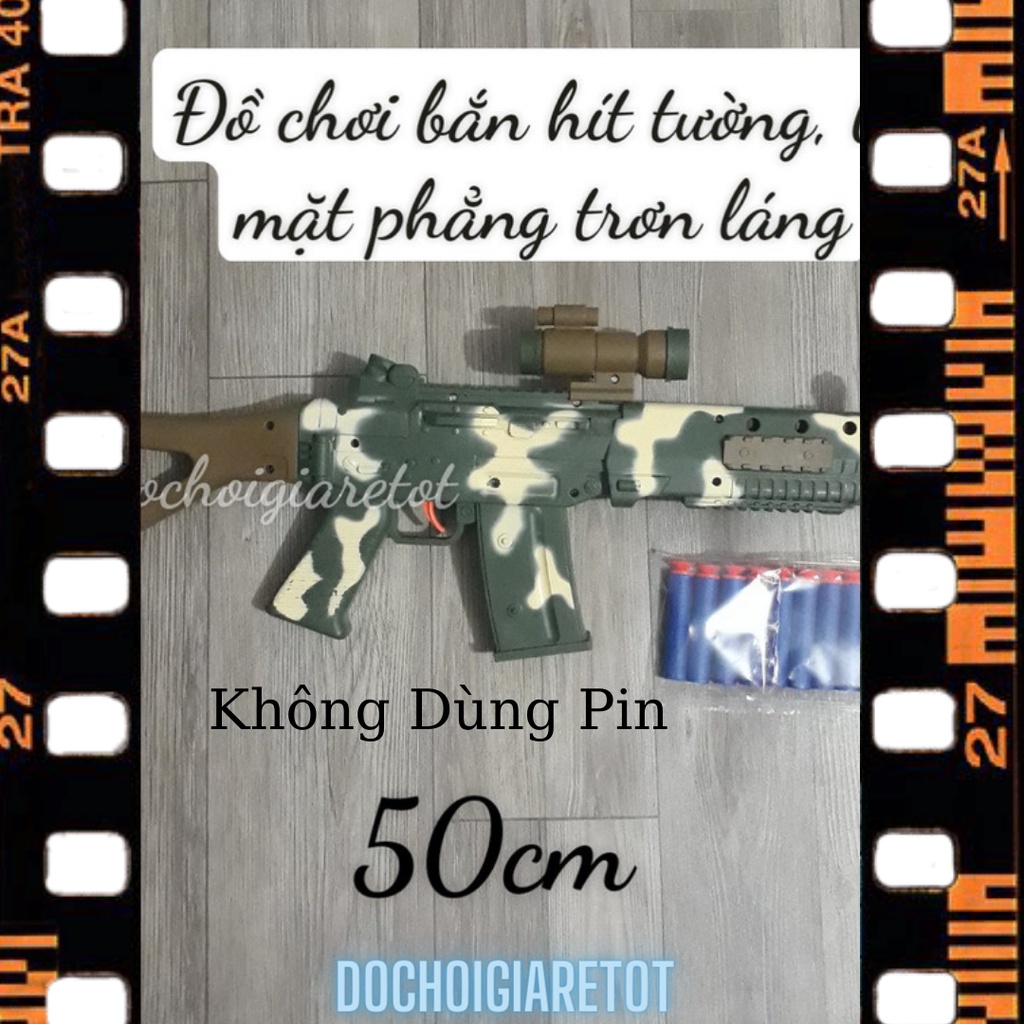 Đồ chơi sung bắn xốp mềm tầm xa tặng kèm 10 viên bi cho bé (ảnh thật)
