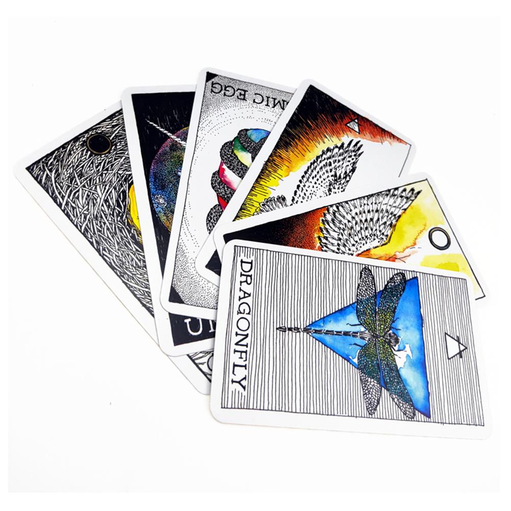 Bộ 63 thẻ bài tarot in hình động vật bằng tiếng Anh