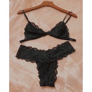 Bralette Đồ Lót Đen Basic Không gọng