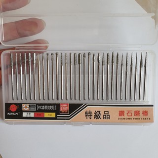 mũi mài kim cương 30 chi tiết cán 2.35mm hàng cao cấp vừa tất cả các dòng máy
