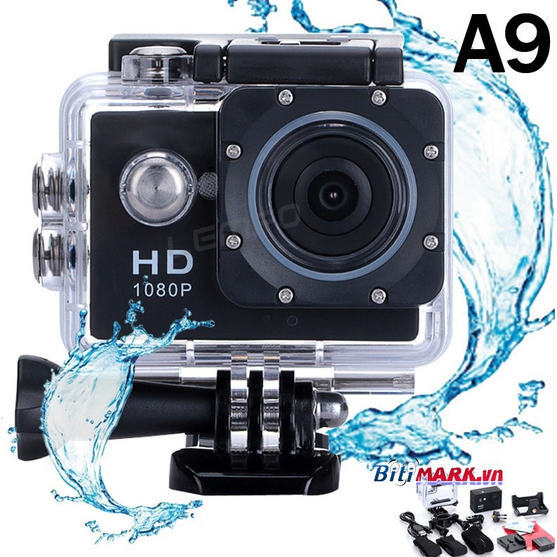 Camera Hành Trình Xe Máy Giá Rẻ Ngoài Trời Chống Nước Quay Phim Độ Nét Cao A9 SJ4000 | BigBuy360 - bigbuy360.vn