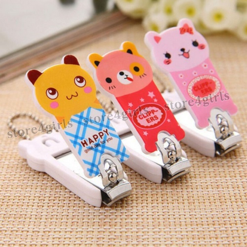 Bấm móng tay họa tiết cute, dụng cụ cắt móng tay hoạt hình, làm móc khóa an toàn tiện dụng Store4girls