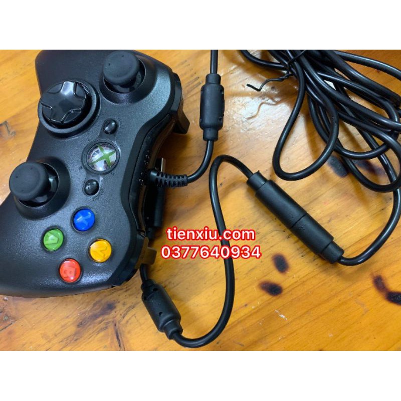 tay cầm Xbox360 XBOX 360 xbox 360 có dây remake cho pc laptop tặng 2 núm