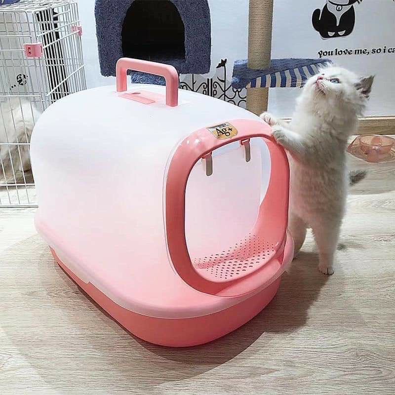 [Thanh lý] Nhà vệ sinh mèo cao cấp size lớn Ag+