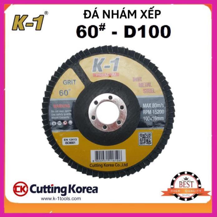 Đá nhám xếp 60# | Đĩa ráp xếp | Bánh nhám xếp K1 D100 60#