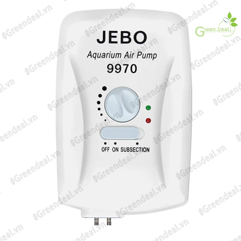 JEBO - AC/DC Air Pump (9970) | Máy bơm sủi Oxy tích điện cho hồ cá thủy sinh