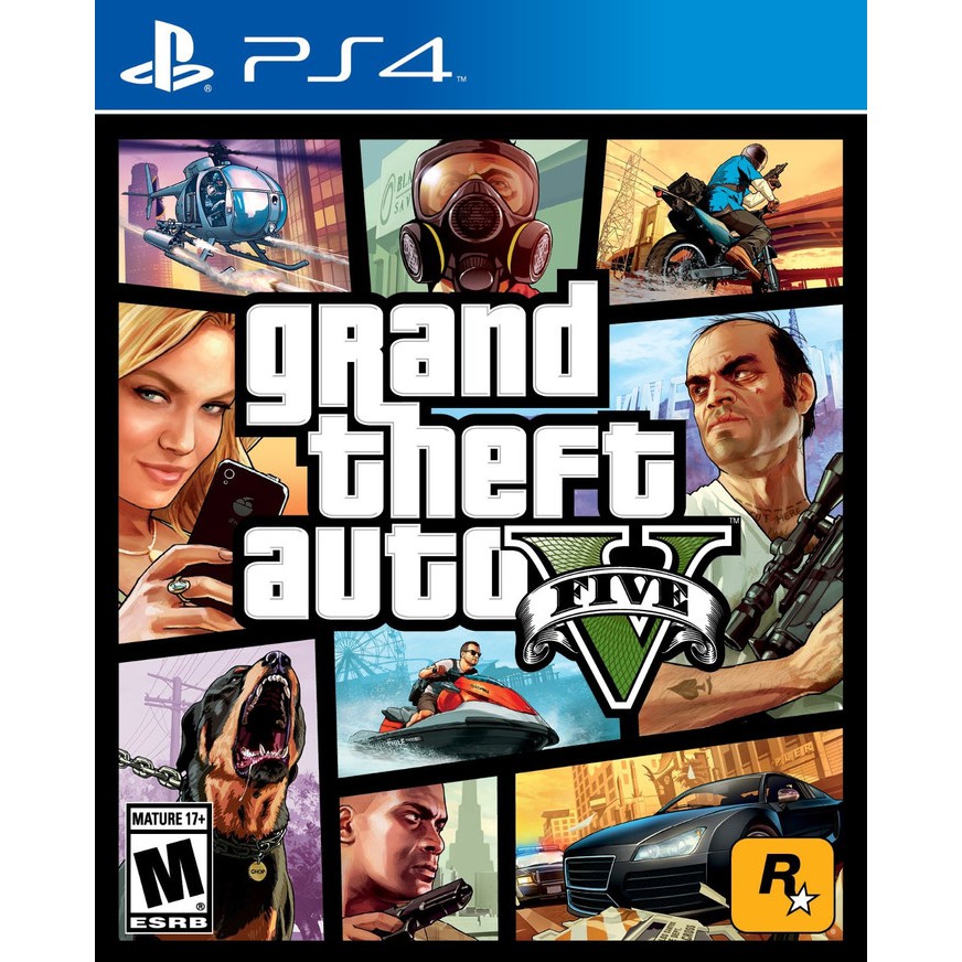Đĩa Cd Chơi Game Ps4 Grand Theft Auto V: Premium Bd Ps 4 Eng