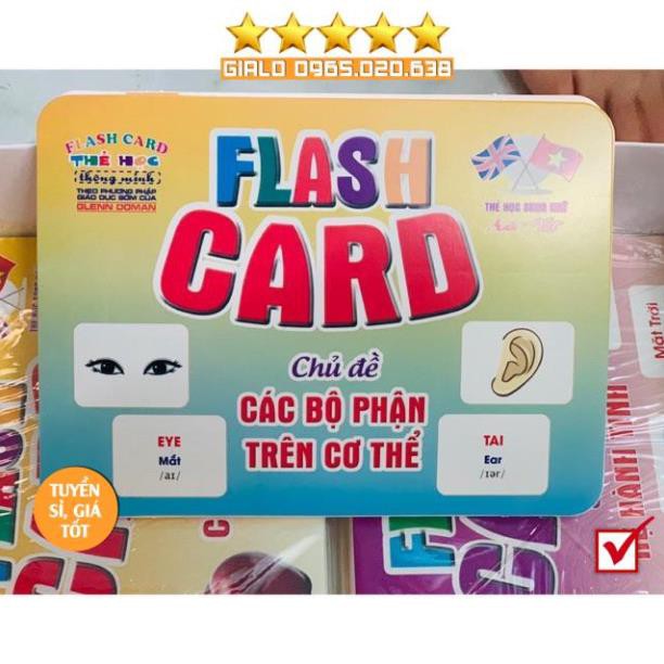 Thẻ học thông minh 18 chủ đề song ngữ chuẩn Glenn Doman Flashcard-Món quà học tập không thể thiếu cho các bé