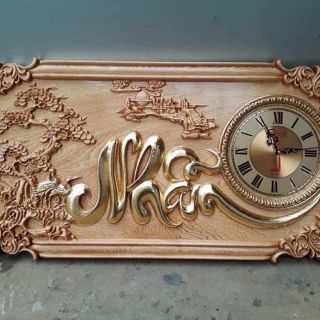 Đồng hồ bằng gỗ pơ mu chữ nhẫn